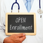 Open Enrollment - Doctor with chalkboard
